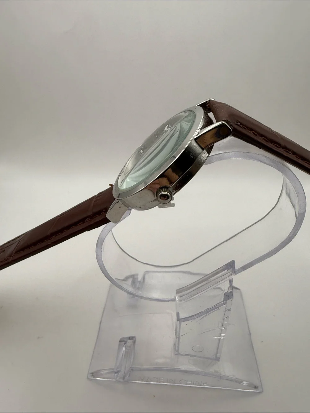 Disney Accutime Unisex Classic Mickey Mouse Watch Brown Band (New Battery)